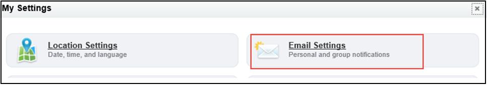 Click Email Settings. 3.