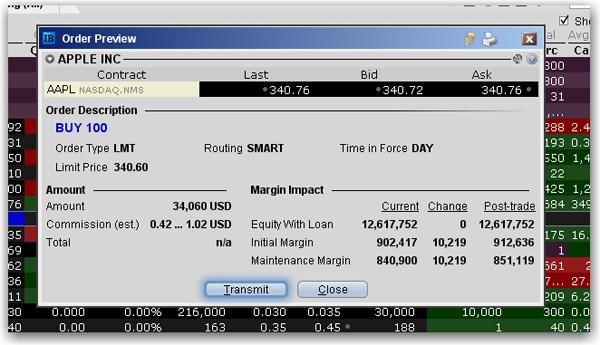 Use the Margin Requirements and Trading Limits section to monitor your margin.