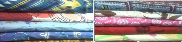 3. Printed/Dyed/Bleached Fabrics: We manufacture printed/dyed/bleached fabrics to be sold in long length form in domestic market.