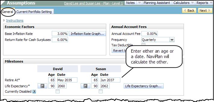 3. From the Frequency list, select how often the account fee will be calculated. 4. To claim annual account fees as a tax-deductible expense, select the Tax Deductible check box.
