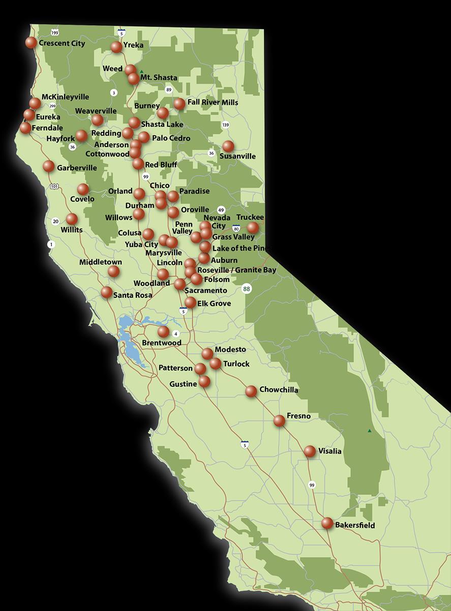 PREMIER NORCAL COMMUNITY BANK TCBK has an extensive presence throughout Northern California and
