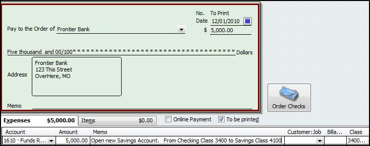 Move Money from Checking Account - Write a Check Select Banking from the menu bar.