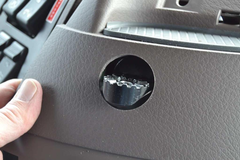 Slide the dash panel over the