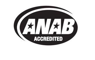 the registrar that are accredited under the ANAB. This shall not prevent an accredited registrar from including the accreditation mark on its preprinted letterhead paper. The ANAB Mark: B.