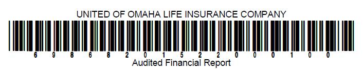 United of Omaha Life Insurance Company A Wholly Owned Subsidiary of (Mutual of Omaha Insurance Company) Statutory Financial Statements as of December 31, 2015 and
