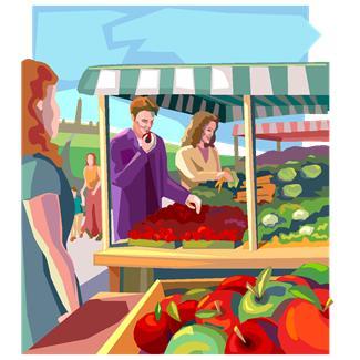 Sales at Farmers Markets Report sales of produce on Schedule F; report sales of processed items on Schedule C Vendor may supplement own produce with items purchased from another farmer.