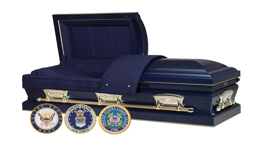 of caskets (wood, metal and