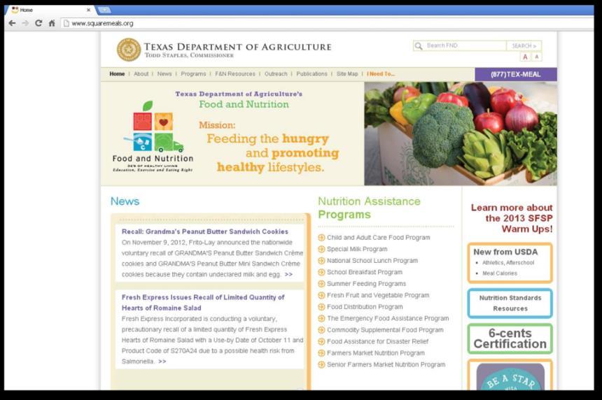 gov/sites/default/files/796-2%20rev%204.pdf CACFP Handbooks TDA Square Meals Website http://www.
