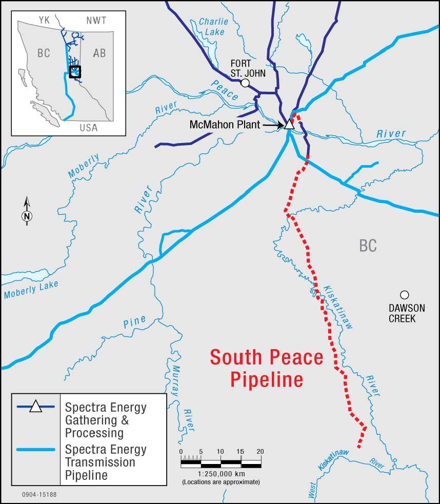 Natural Gas Gathering & Processing South Peace Pipeline Pipeline and plant modifications in northeast B.C.