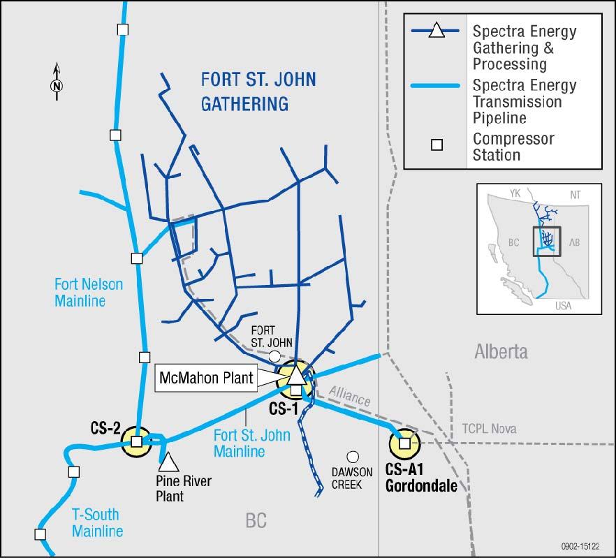 Natural Gas Transmission T-North Expansion: Growth and Market Enabler Efficient expansion of east & west bound capacity Total CapEx: $50 million Eastbound Service Expansion From McMahon: 155 mmcf/d