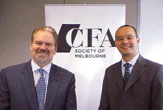 Peng Chen, CFA (pictured); and Gordon Fowler, Jr. (pictured). More than 270 attendees came to the Hartford Society of Financial Analysts forecast dinner on 8 February at the Connecticut Convention Center in Hartford.