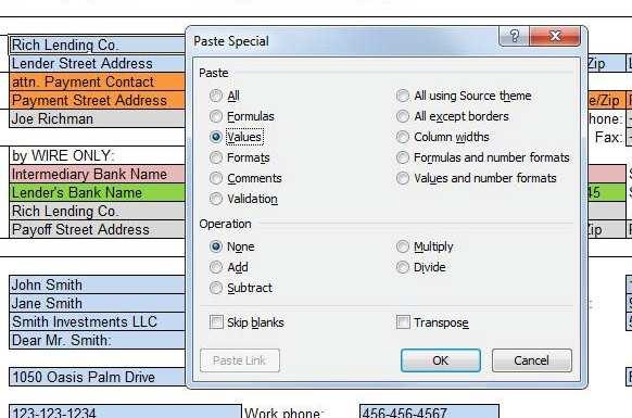 e. Then, click on Values. This will paste the values only and not any formatting. Or 2. Using the Excel top menus: a.