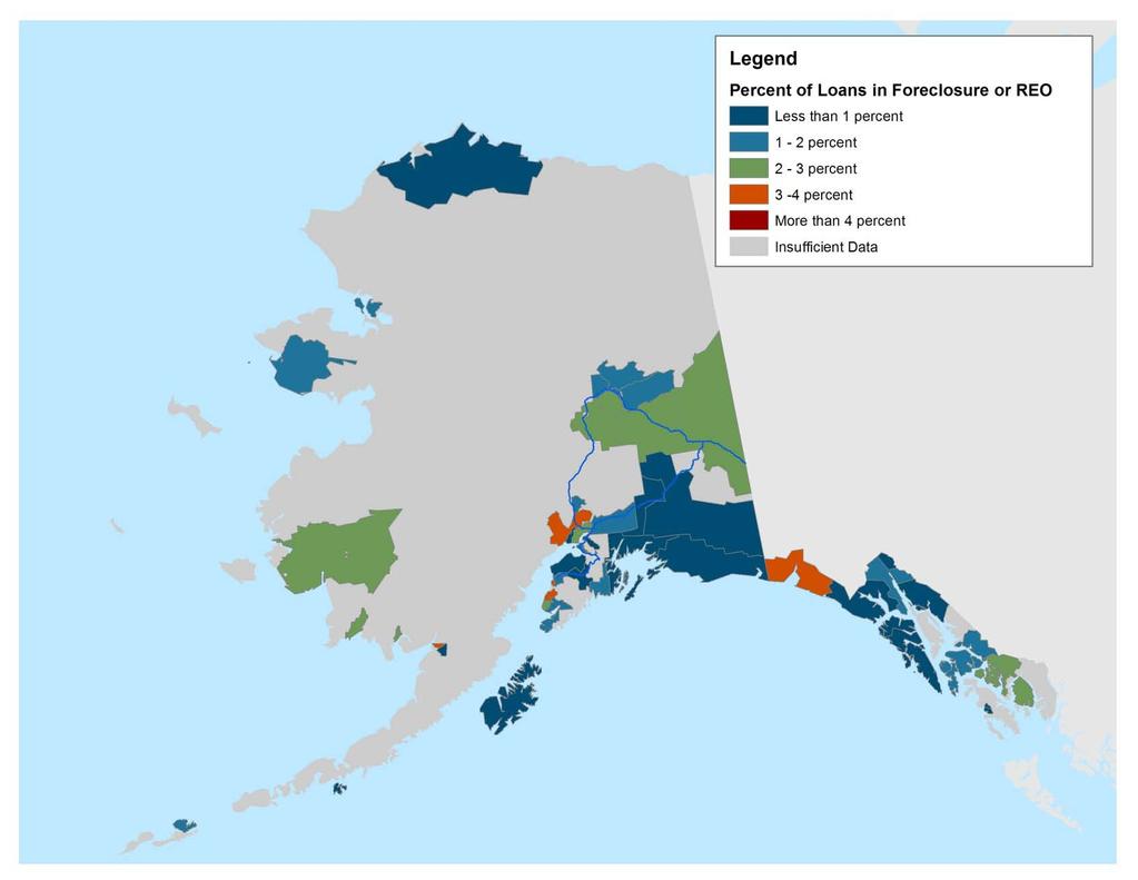 Alaska Data Maps Areas Affected by Concentrated Foreclosures February 2011