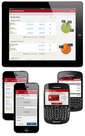 banking, mobile brokerage, and mobile