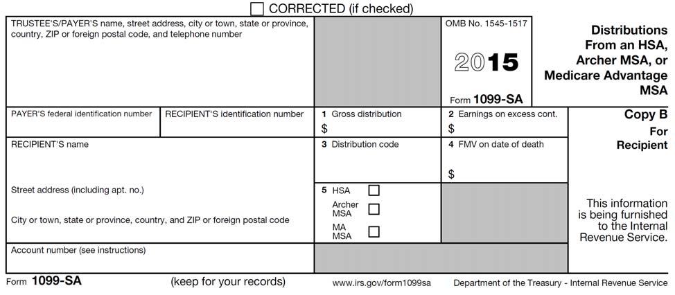 Box 4. If the account holder died, shows the FMV of the account on the date of death. Box 5. Shows the type of account that is reported on Form 1099-SA.