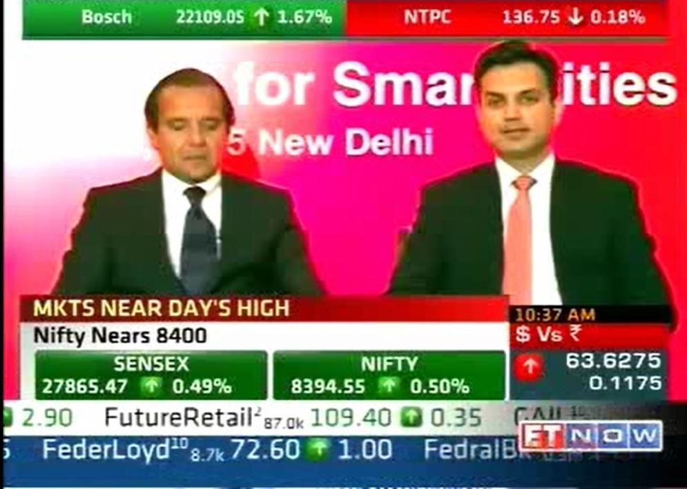 Headline: Honeywell India well placed to tap smart cities market Publication: ET Now About The Publication: ET NOW is a business news channel in India, owned and operated by the Times Group.