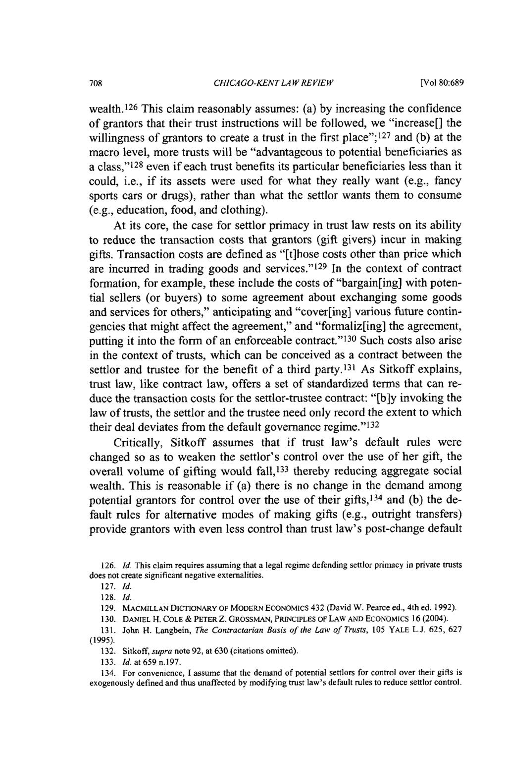 CHICAGO-KENT LAW REVIEW [Vol 80:689 wealth.