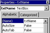 In the Toolbox window click the TextBox control and draw a box on the form next to the Label box: 20 21 22 In the