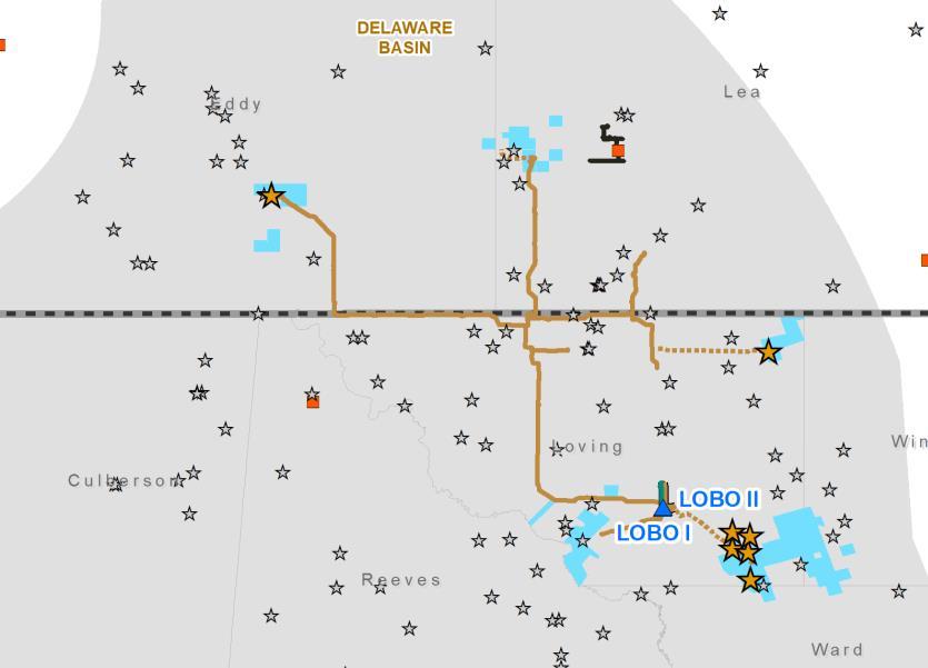 LOBO SYSTEM IN THE CORE OF DELAWARE BASIN EXPANDING STRATEGIC NORTHERN DELAWARE POSITION Current Growth Opportunities Assets located in the center of drilling activity in the Northern Delaware Basin