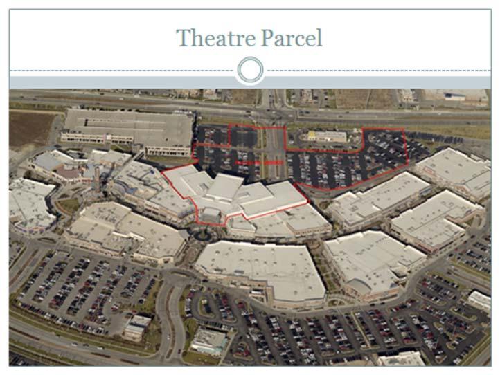 6 acre site and as you can see in the outline it kind of represents the shared parking concept that we have out at the Legends Theatre.