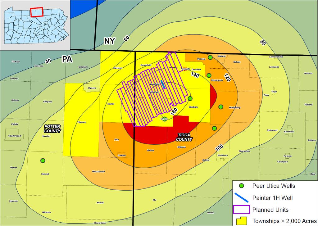 March 208 Delineation of Flat Castle Project Area by Key Industry Wells Eclipse has initially laid out 00 gross (8 net) wells with an average lateral length of ~8,000 centered on the highest gas in