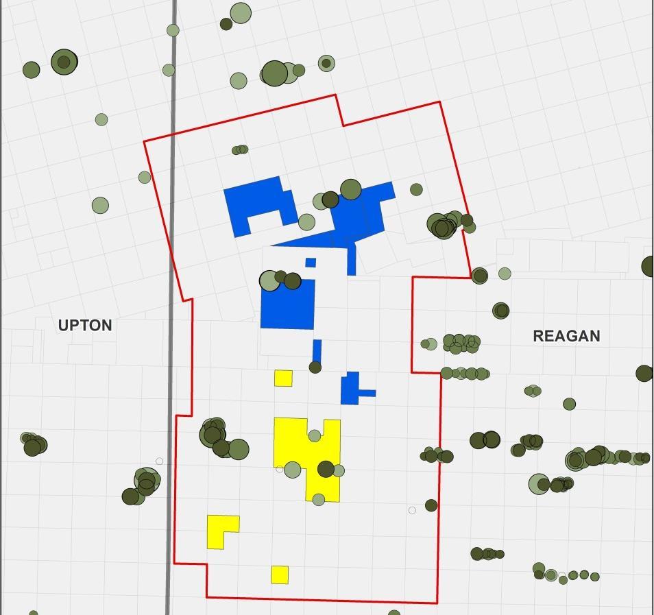 WESTERN REAGAN WELL ACTIVITY Expanding in Area with Strong Performance in Multiple enches (1) Turner AR Unit 30HS IP24: 1,283 Boe/d (87% Oil) Ham Unit M 2 06HS IP24: 1,097 Boe/d (85% Oil) Turner AR