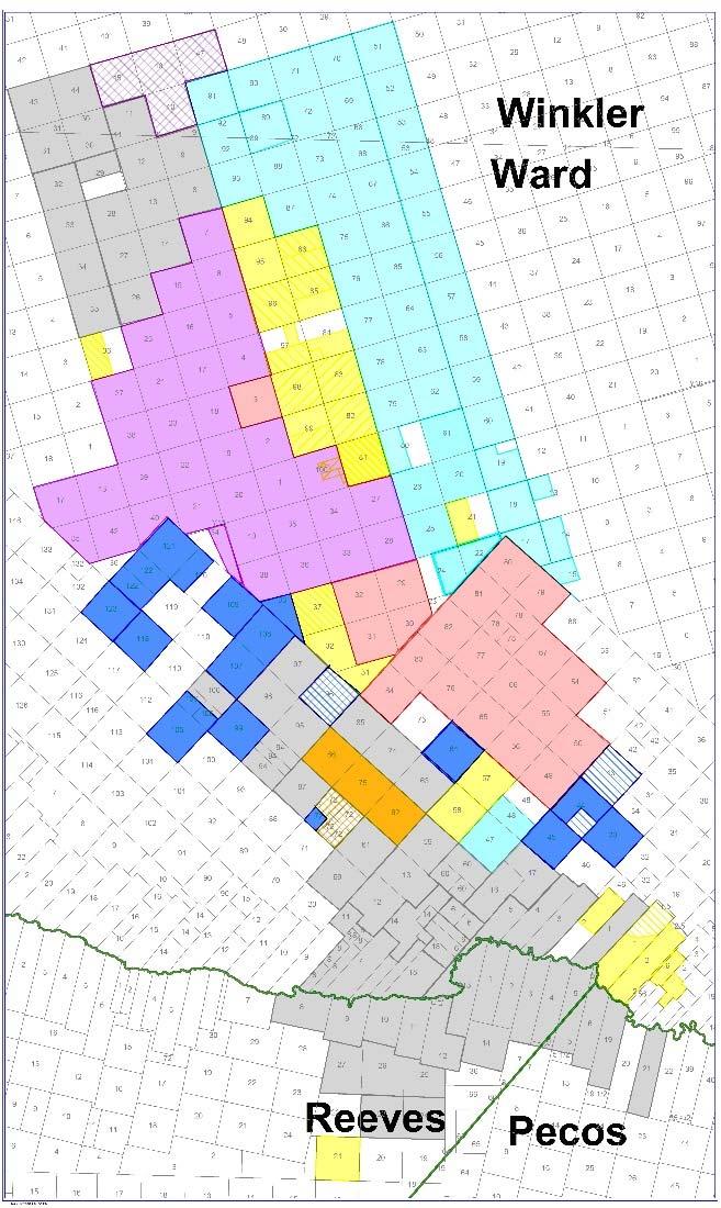 Delaware Basin Permian Basin Wolfcamp& Bone Spring 9,223 net acres located in the eastern core of the Delaware Basin Four proven potential zones (Bone Spring, Wolfcamp) 190+ gross operated identified