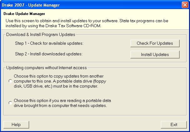 2007 DRAKE SOFTWARE Tools 205 Tools This chapter covers the various tools and file-maintenance utilities available on the Tools menu, and details on other utilities and tools in Drake.