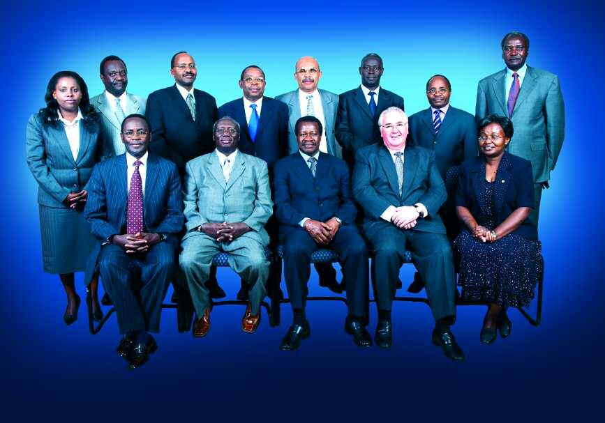 KPLC BOARD OF DI RECTORS Seated left to right: Zachary O Ayeiko, Patrick Nyoike, Eng. Alfred Sambu, Don Priestman and Dr Susan M Musyoka.
