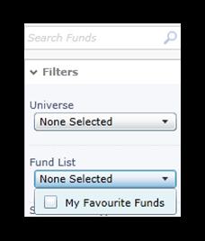 Research Quick View You can view panels of information for a selected fund using the Quick View facility.