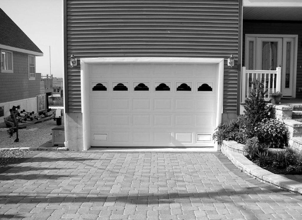 Attached garage, with engineered