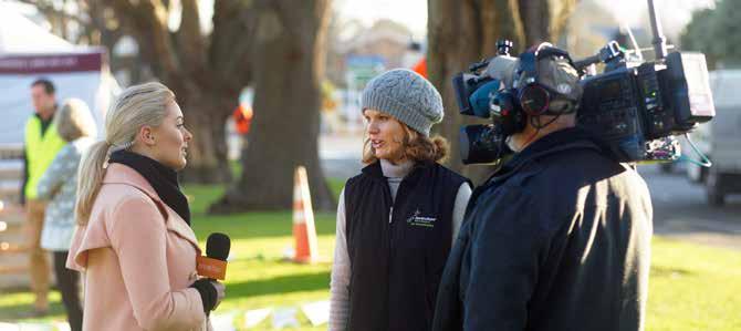 HortNZ s Young Grower of the Year manager Kirsty de Jong makes the most of the media interest in the competition to tell the story of horticulture, in particular the great job and career