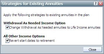 NaviPlan Standard Online/Offline Self-Study Guide 11. Click OK. The Estimate Income Gap in Retirement dialog box closes.
