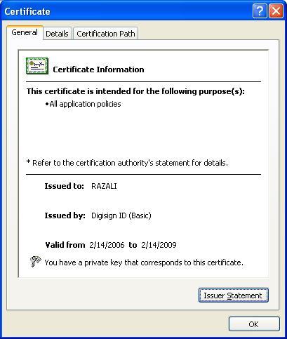 Internet Options Content Certificates. 18.