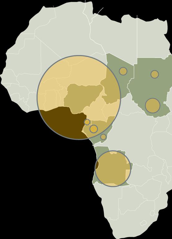 NIGERIA AT A GLANCE Reserves and Resources: Africa s largest oil producer. Daily production exceeds 2.