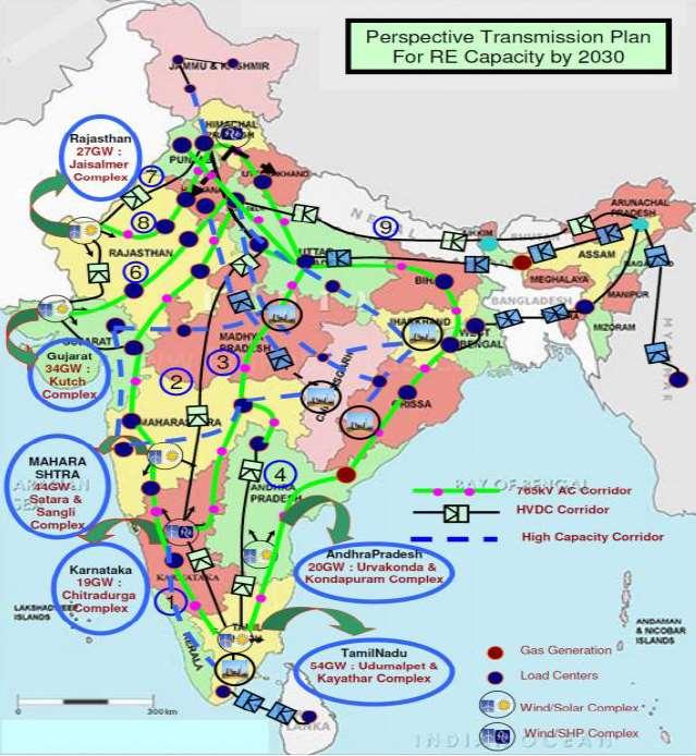 The GoI has envisaged setting up green energy corridors under the Green Energy Scheme ( GEC Scheme ) across India to reduce concentration in a few states and ensure the supply of renewable power