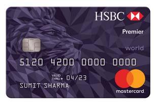 Know your HSBC Premier Mastercard Credit Card Front 1. HSBC Premier Mastercard Credit Card number: This is your exclusive16-digit HSBC Premier Mastercard Credit Card number.