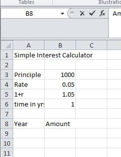 Now you have both a simple and compound interest calculator. Please save these until week 6 activity.