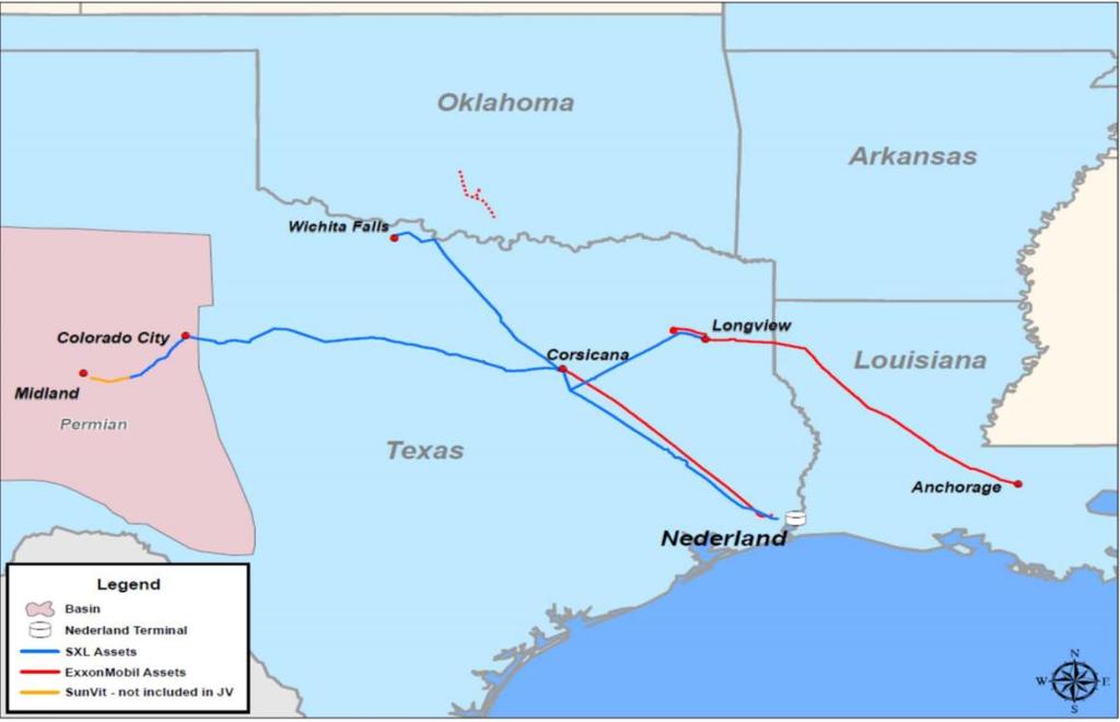 CRUDE OIL SEGMENT - PERMIAN EXPRESS PARTNERS Permian Express Partners Joint Venture Details Strategic joint venture with ExxonMobil (ETP owns ~88% and is
