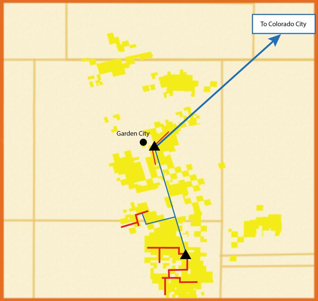Medallion Pipeline Medallion is a 65,000 BO/D pipeline (expandable to 30,000 BO/D) in which Laredo owns a 49% interest Provides optionality to access premium pricing in Cushing (WTI) or U.S.