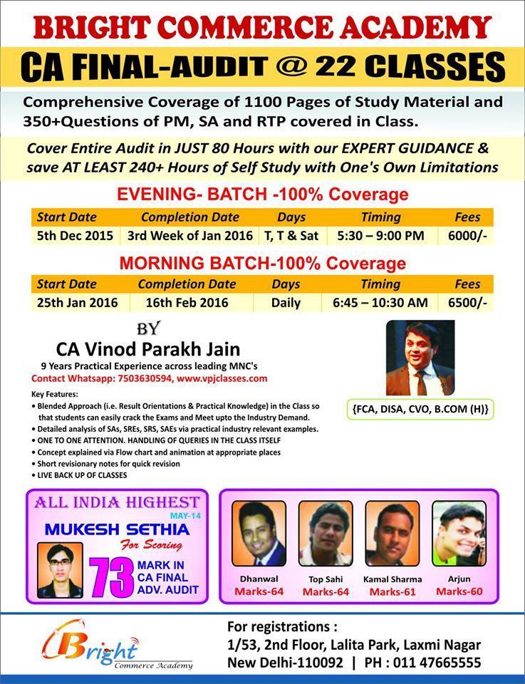 3 For VPJ Classes CA Vinod Parakh Jain,