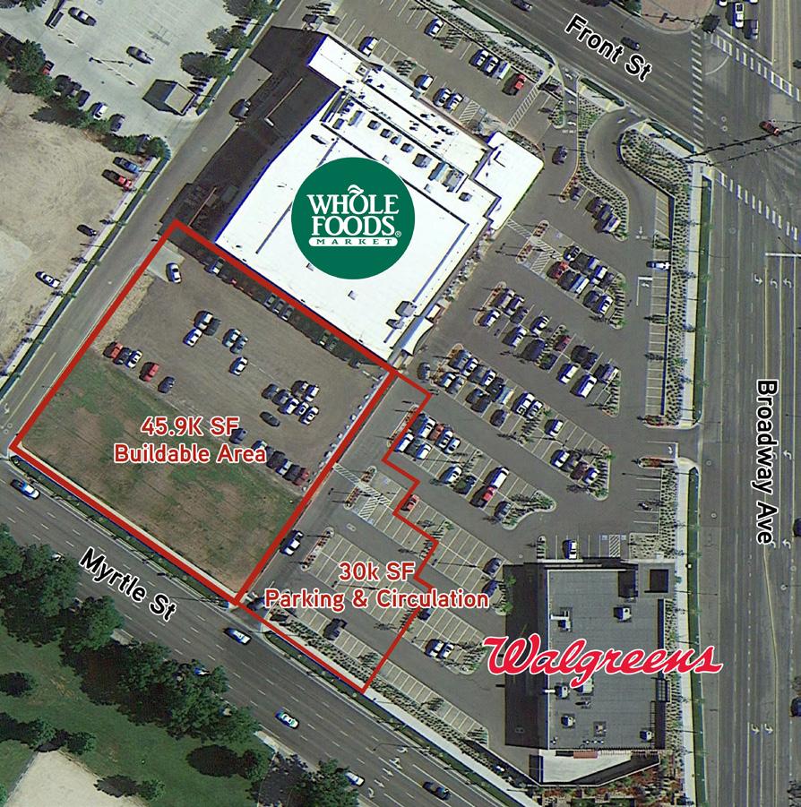 FOR SALE > PARCEL > WHOLE FOODS ANCHORED CENTER PRIME DEVELOPMENT OPPORTUNITY 350 EAST MYRTLE 83702 Development Land > Hotel, Multifamily, Student Housing, Office/Medical This 1.