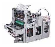 Some of the Single Colour Offset Printing Machines are "Adast Dominant 715, 1991", "Heidelberg SORD, 502xxx", "Adast Dominant 714, 1981", "Adast Dominant 714", "Adast Dominant 515 (2)" (b) Two Colour