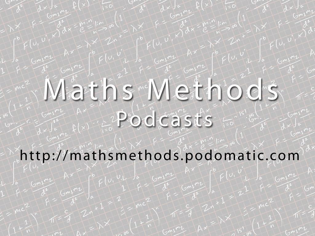 VCE Maths Methods - Unit