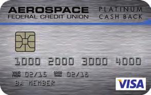 2% Cash Rebate on Credit Card Balance Transfers For a limited time, Aerospace Federal Credit Union is offering a 2% Cash Rebate on the balance amount AFCU member s transfer from another credit card