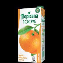 50% less sugar than the regular CSD products and 70 calories per 250ml serving STING TROPICANA Entered into a strategic partnership for selling and distribution of