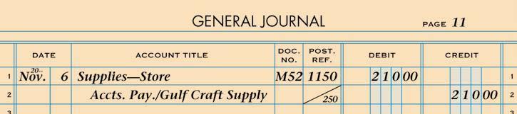 5 POSTING A DEBIT ENTRY FROM A GENERAL JOURNAL TO A GENERAL