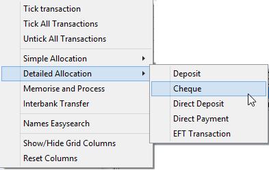 Simply select the accunt cde that belng t the transactin and it will enter the transactin n the CashManager side (right hand pane) with the date descriptin as per the bank statement with the accunt