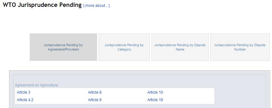 Relevant research tool TradeLawGuide s Jurisprudence Pending tool enables you to identify relevant