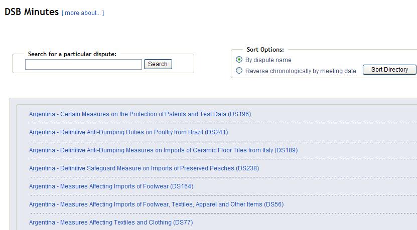 TradeLawGuide s Jurisprudence Citator provides this information. It notes up the paragraphs and footnotes of all WTO jurisprudence.